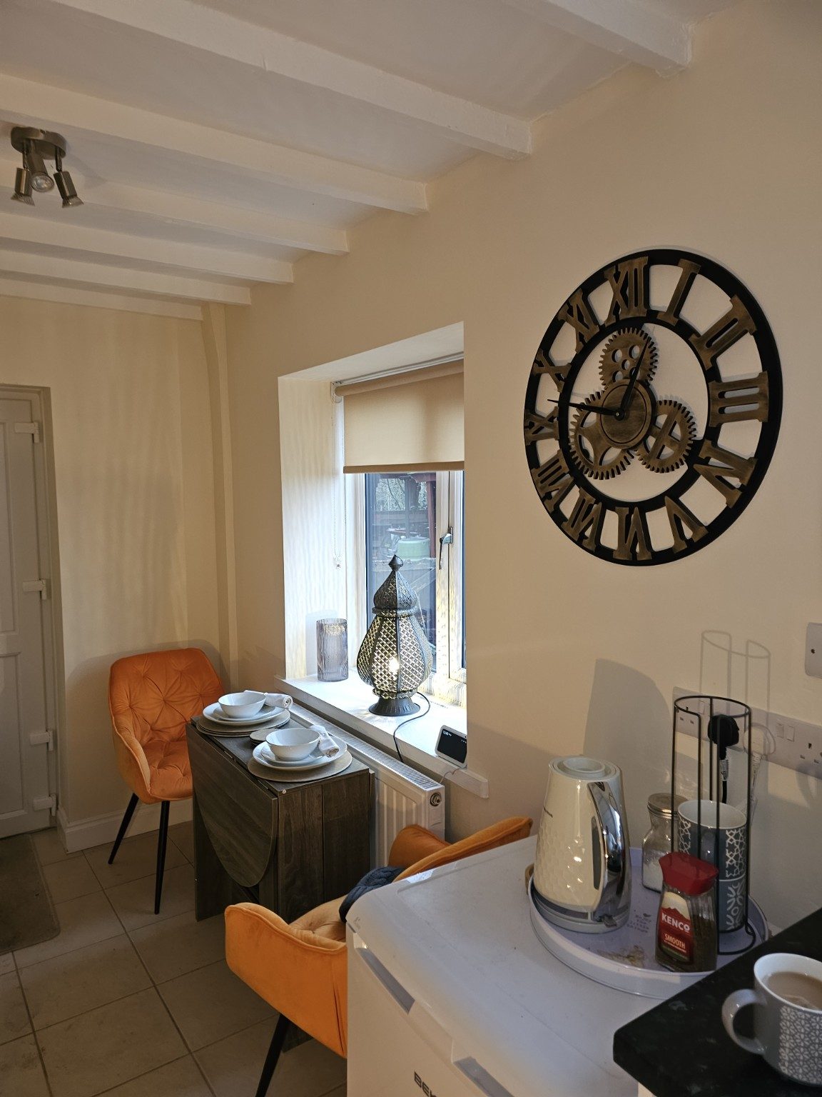 Dining area for two at Yaffles Barn