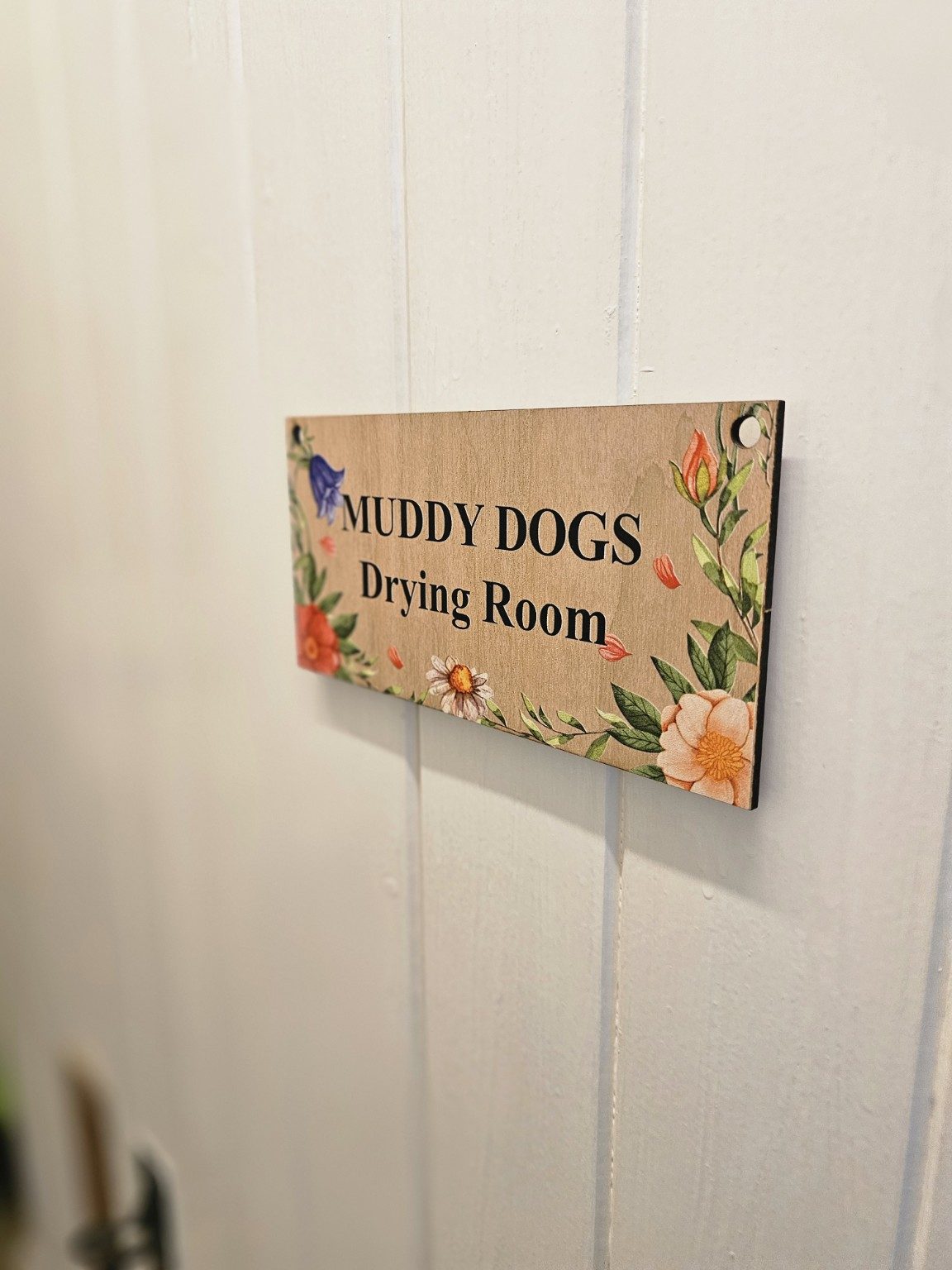 Muddy Dogs drying room at Yaffles Barn
